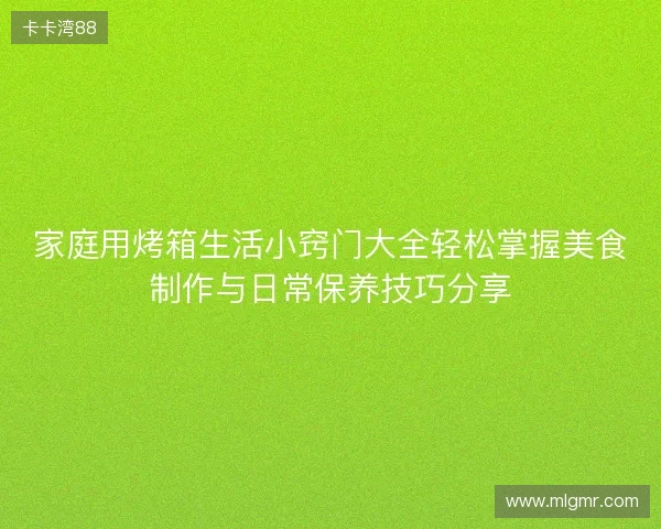家庭用烤箱生活小窍门大全轻松掌握美食制作与日常保养技巧分享 家庭用烤箱生活小窍门大全轻松掌握美食制作与日常保养技巧分享